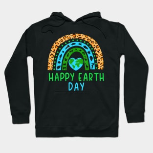 Happy Earth Day 2024, Funny Rainbow Earth Hoodie